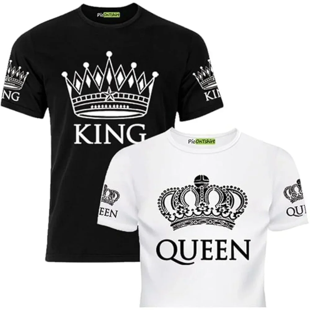 Matching Shirts for Couples, His & Hers T‑Shirts Set, Matching Couple Tees, Funn - Picture 2 of 8